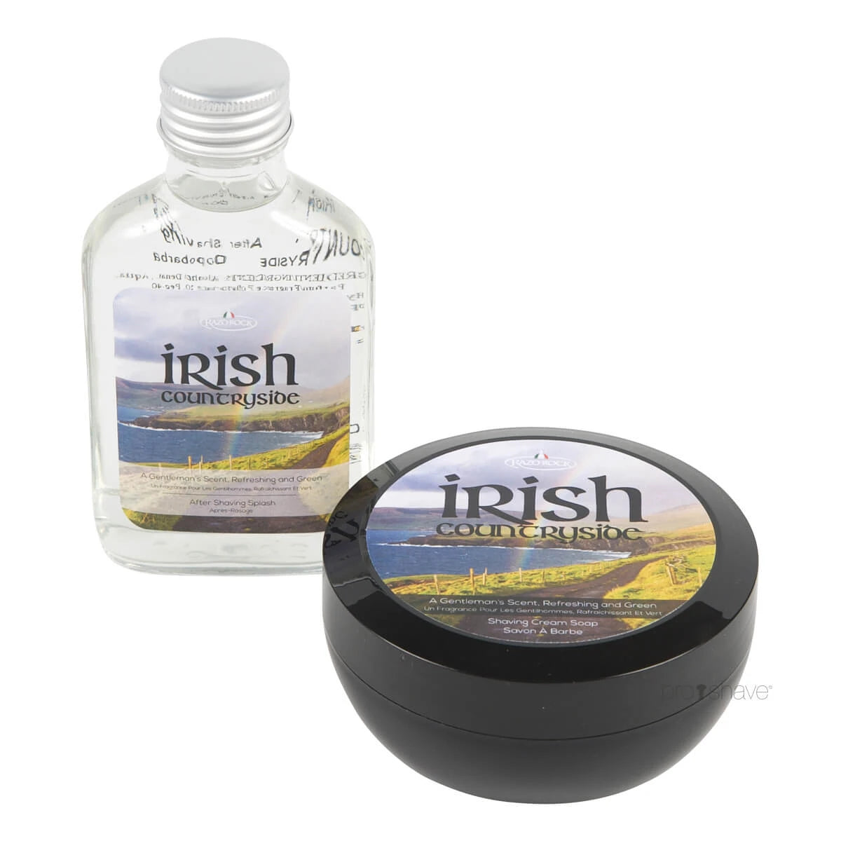 Razorock Irish Countryside Sæt Barbersæbe Og Aftershave
