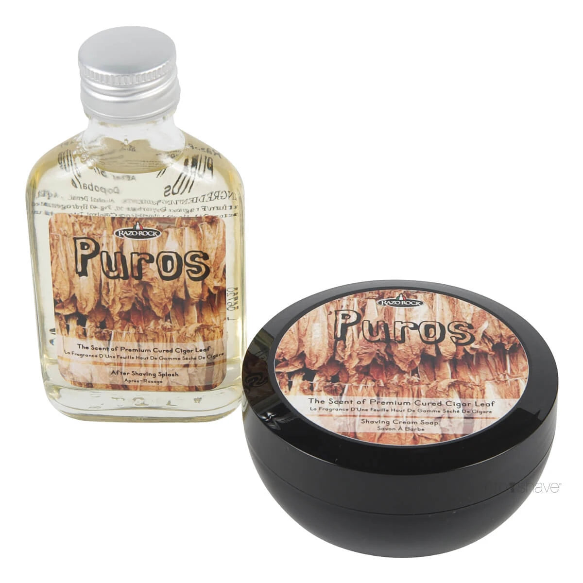 Razorock Puros Sæt Barbersæbe Og Aftershave