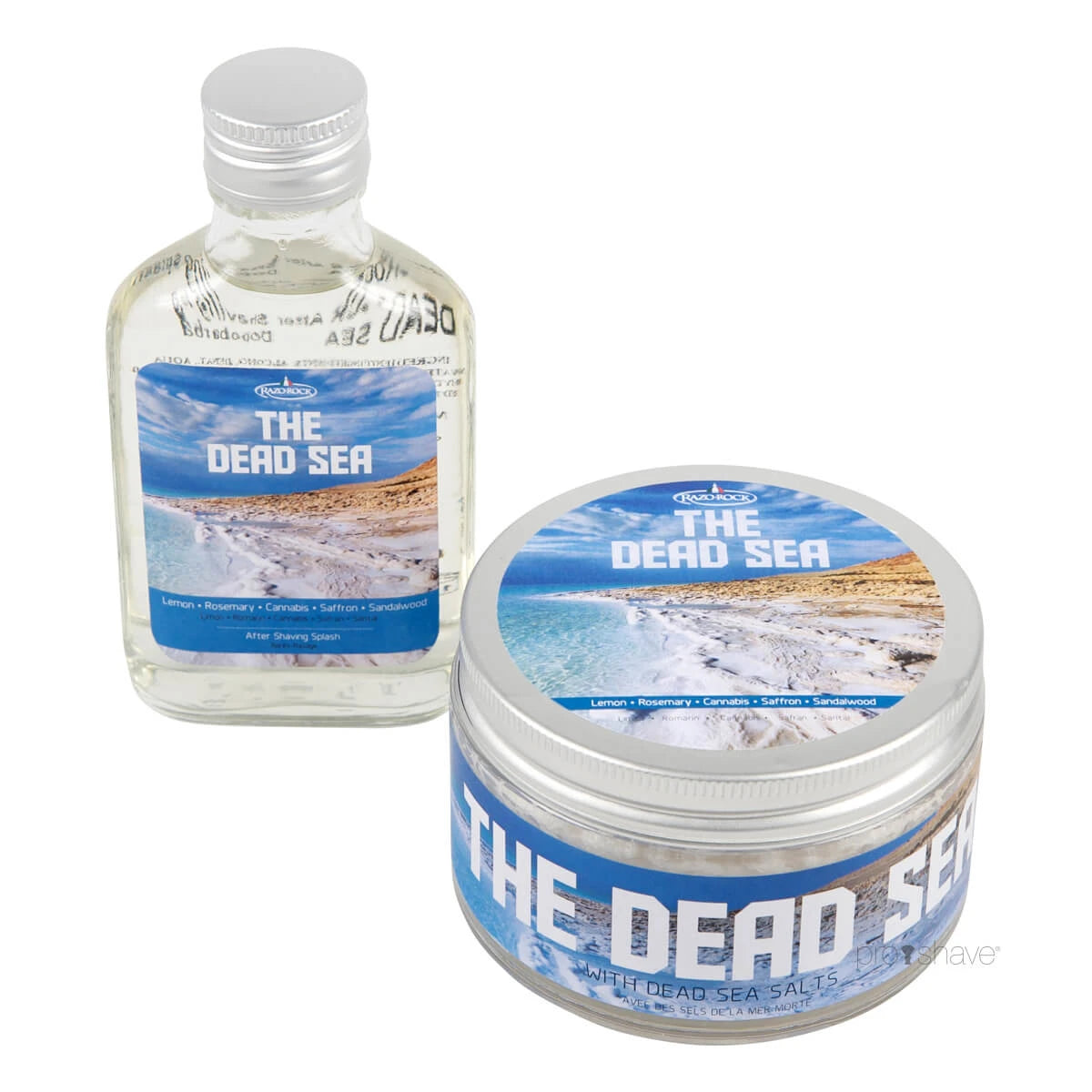 Razorock The Dead Sea Sæt Barbersæbe Og Aftershave