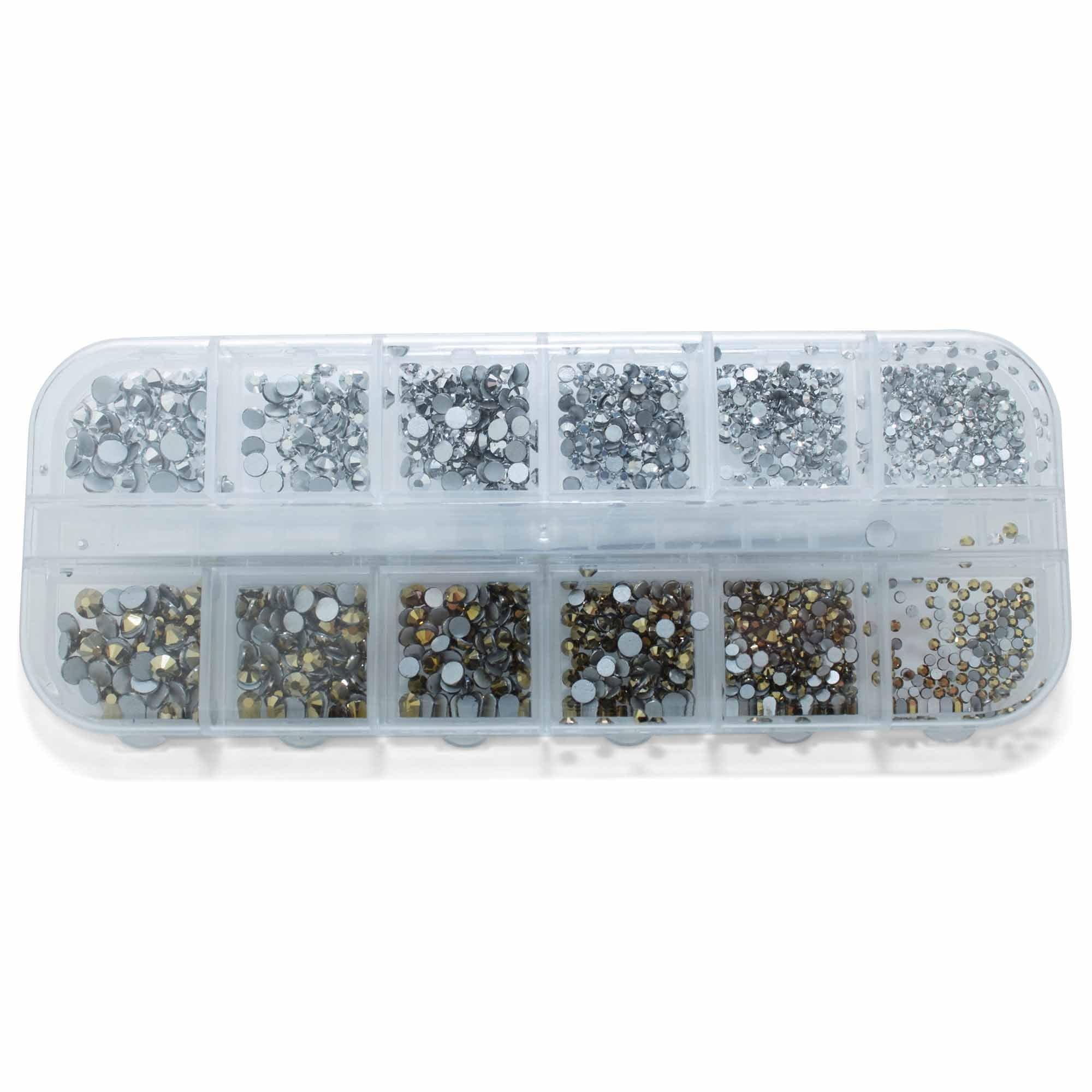 Rhinestone Forskellige Farver Krystal Glas Rhinesten No