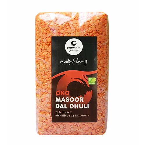 Røde Linser  Masoor Dal  øko  500 Gram