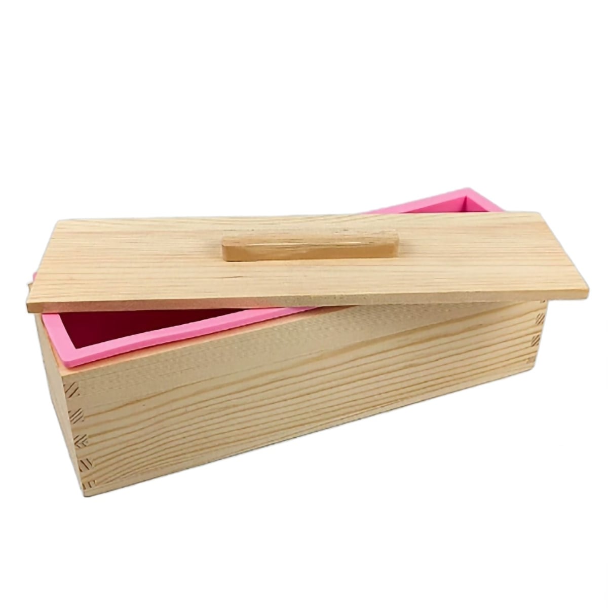 Sæbeform Rektangulær Med Låg 30x10x10 Cm Silikone   Trækasse 900 Ml Hedenhus Genanvendelig  Nem Udtagning  Diy Brug