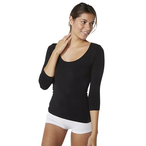 Scoop     Sleeve Top Sort Str      Stk