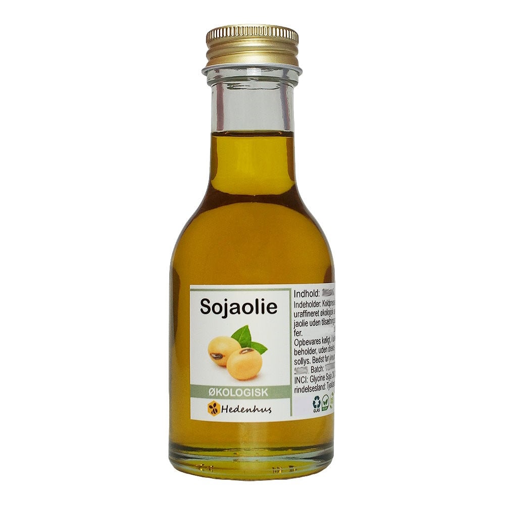 Sojaolie Til Hud- Og Neglepleje økologisk  Koldpresset  Uraffineret  100 Ml Hedenhus Rig På  -vitamin  Omega