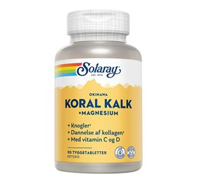 Solaray Koralkalk Med Vit    Og   Tyggetablet 90 Tab