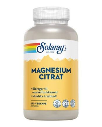 Solaray Magnesium Citrat 270 Kaps    For 399 -