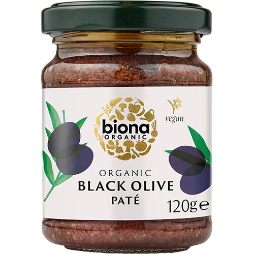 Sort Oliven Tapenade Paté øko  120 Gram