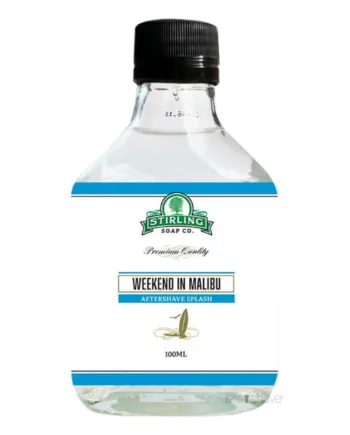 Stirling Soap Company Aftershave Splash  Weekend In Malibu  100 Ml