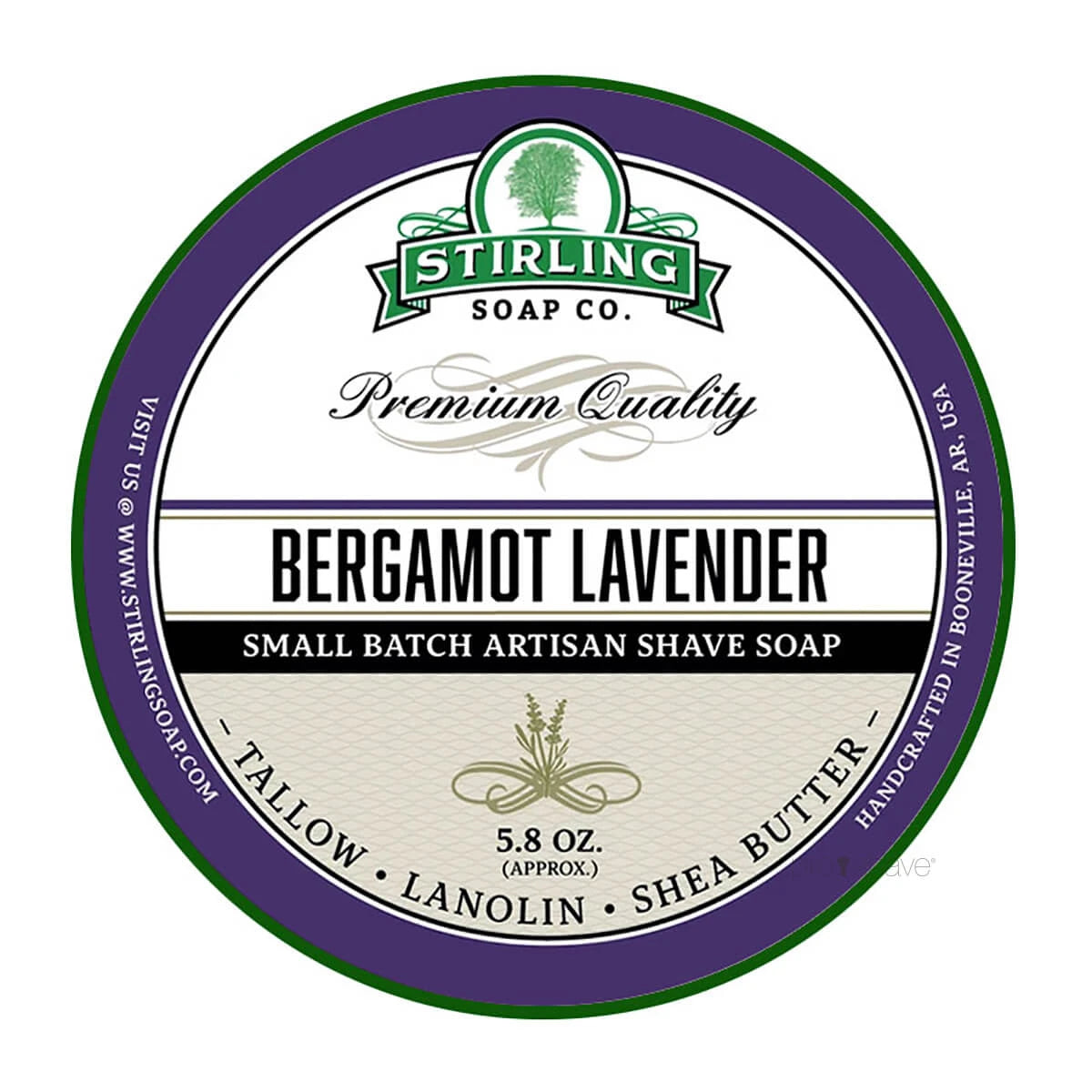 Stirling Soap Company Barbersæbe  Bergamot Lavender  170 Ml
