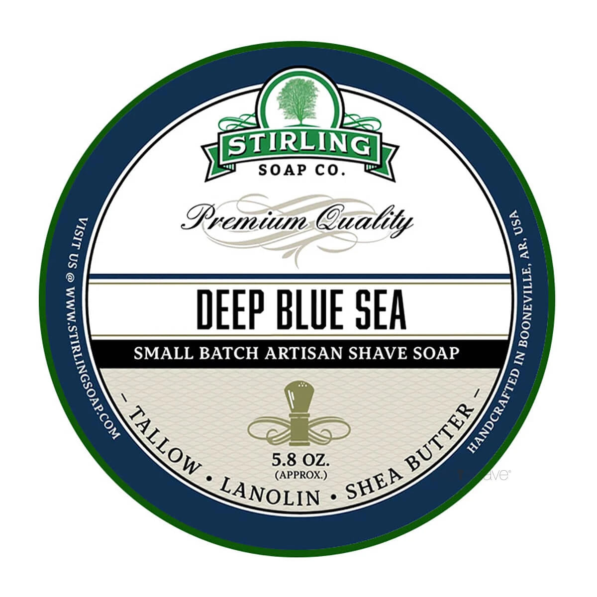 Stirling Soap Company Barbersæbe  Deep Blue Sea  170 Ml