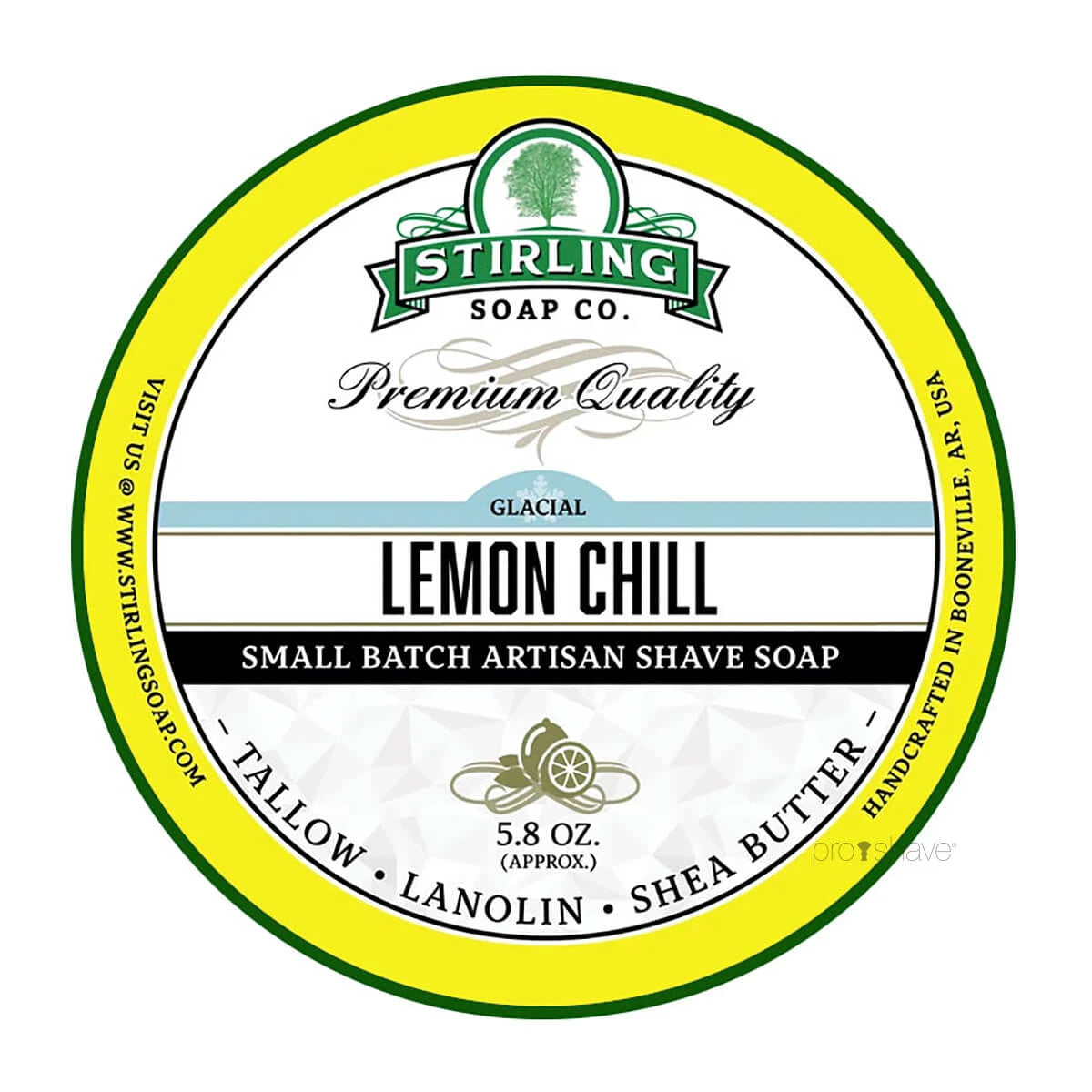 Stirling Soap Company Barbersæbe  Glacial Lemon Chill  170 Ml