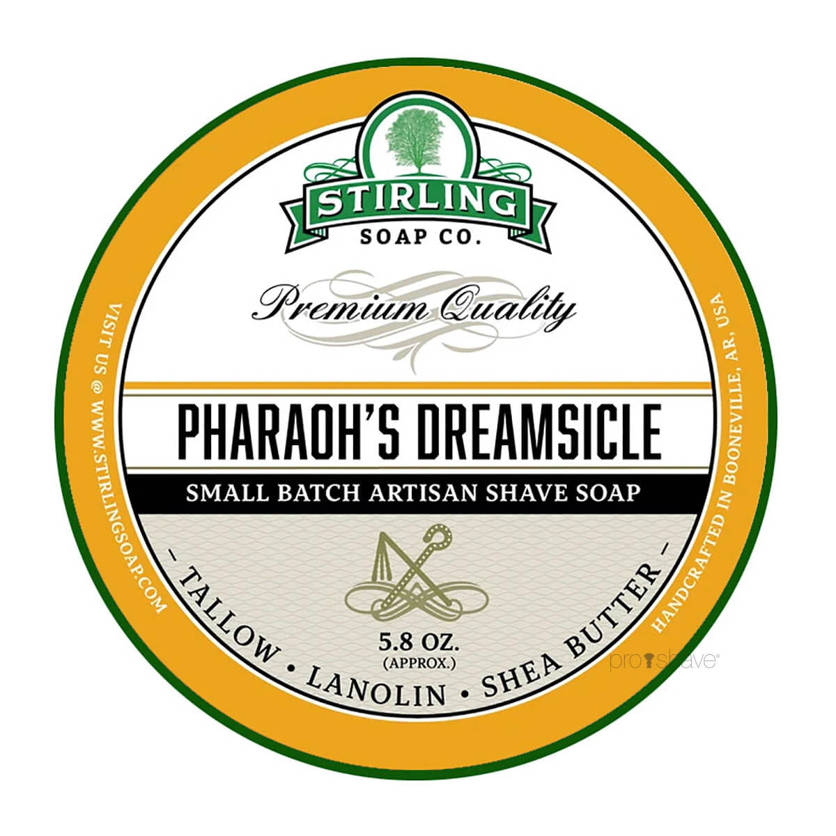 Stirling Soap Company Barbersæbe  Pharaoh Apos   Dreamsicle  170 Ml