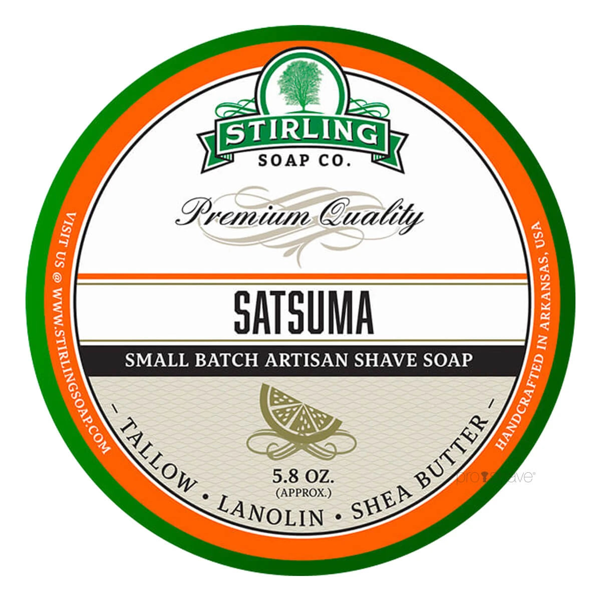 Stirling Soap Company Barbersæbe  Satsuma  170 Ml
