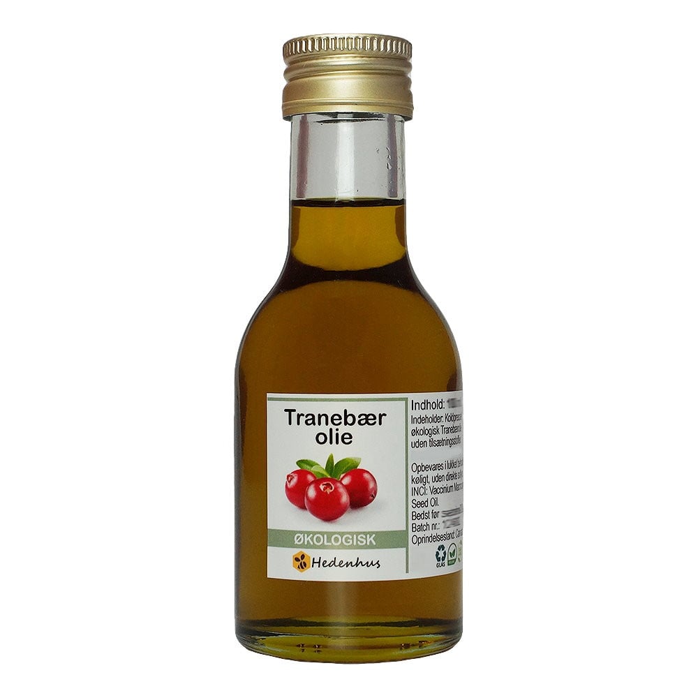 Tranebærolie Til Hud Og Negle økologisk  Koldpresset  30 Ml  Let Absorberende Hedenhus Rig På Antioxidanter  Omega  - -