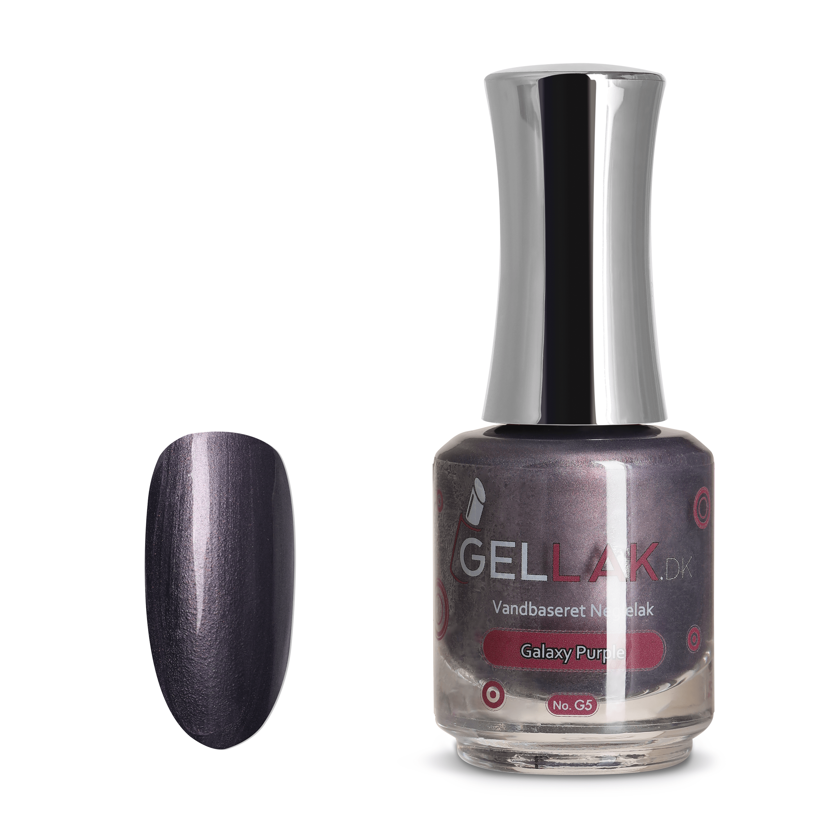 Vandbaseret Neglelak    Quot Galaxy Pruple Quot  No  G5   15 Ml   Gellak Dk