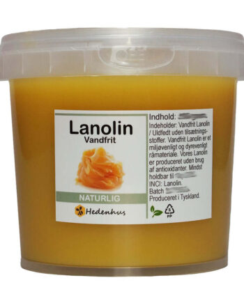Vandfrit Lanolin Uldfedt 100   100  Naturligt  Hypoallergen  Fugtgivende  Miljøvenlig Hedenhus