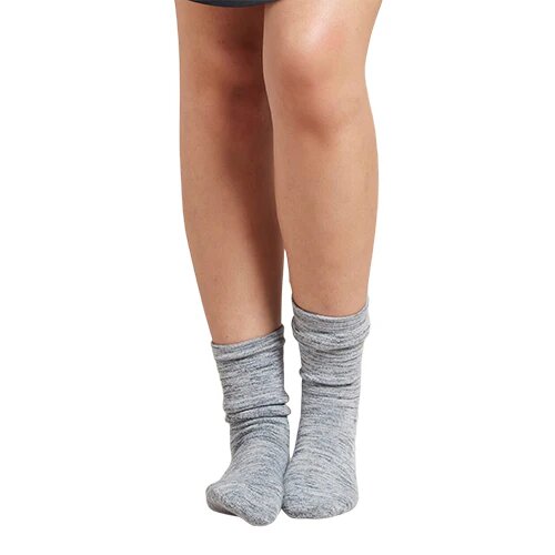 Women   Chunky Bed Sock Dove Storm Space Dye   Par