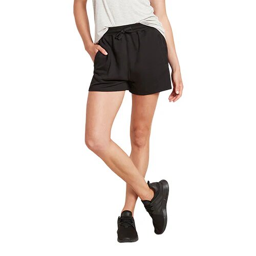 Women   Weekend Sweat Short Black Str  Xs