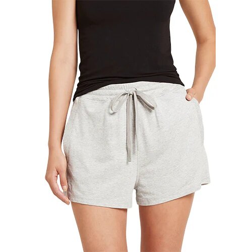 Women   Weekend Sweat Short Grey Marl Str