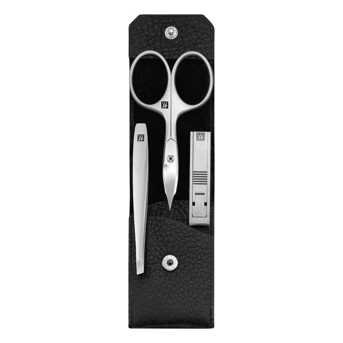 Zwilling Manicuresæt    Dele  Klik-luk Etui  Sort Læder