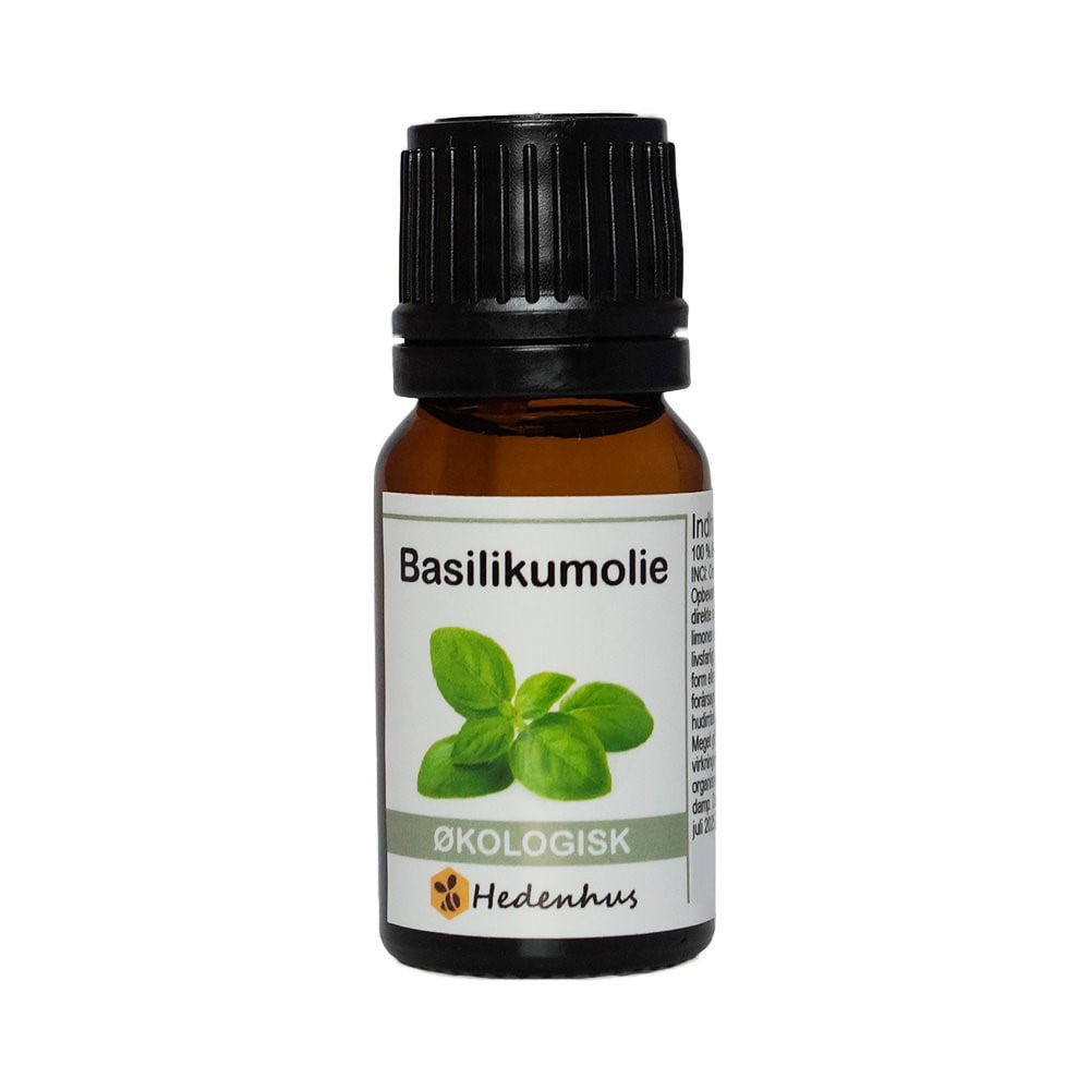 æterisk Basilikumolie 10 Ml økologisk Hedenhus Basilikumolie Beroligende Til Hudpleje Aromaterapi
