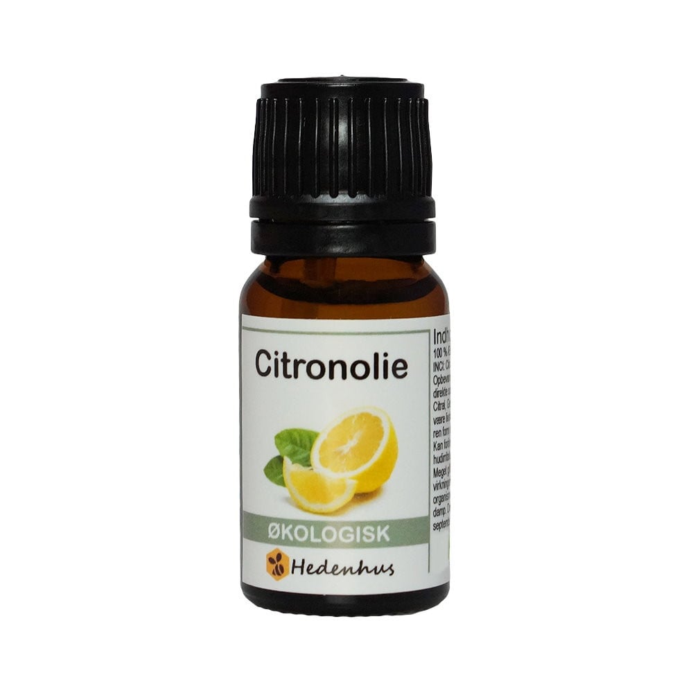 økologisk æterisk Citronolie 10 Ml Koldpresset Frisk Duft Lysner Hudtone Vegansk Til Hudpleje Og Aromaterapi Hedenhus
