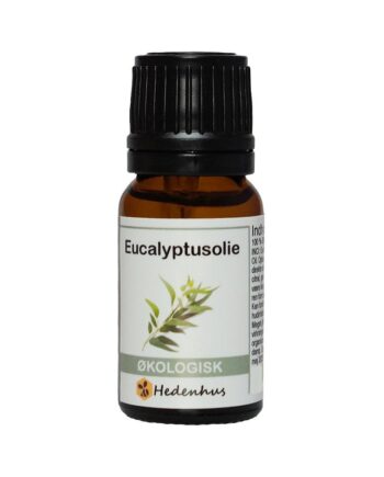 æterisk Eucalyptusolie økologisk 10 Ml Vanddampdestilleret Hedenhus
