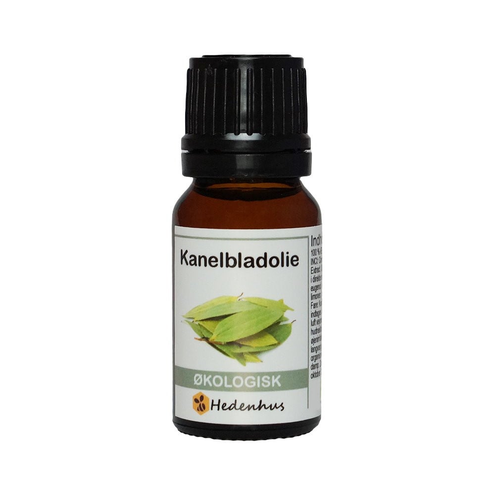 æterisk Kanelbladolie økologisk 10 Ml Cinnamomum Zeylanicum  Vanddampdestilleret Hedenhus Til Hudpleje  Aromaterapi