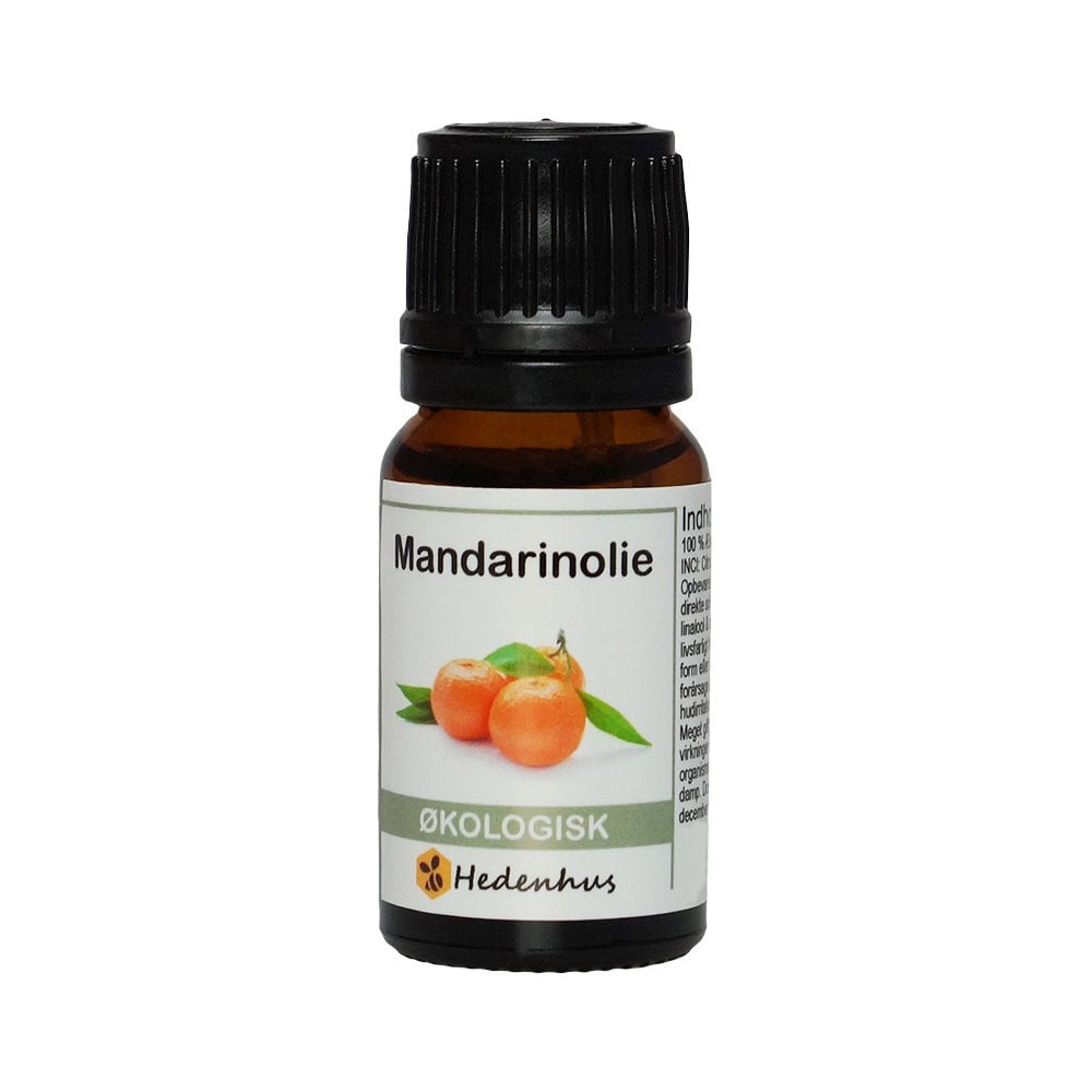 æterisk Mandarinolie økologisk 10 Ml Koldpresset Citrus Nobilis Til Hudpleje Og Aromaterapi Hedenhus