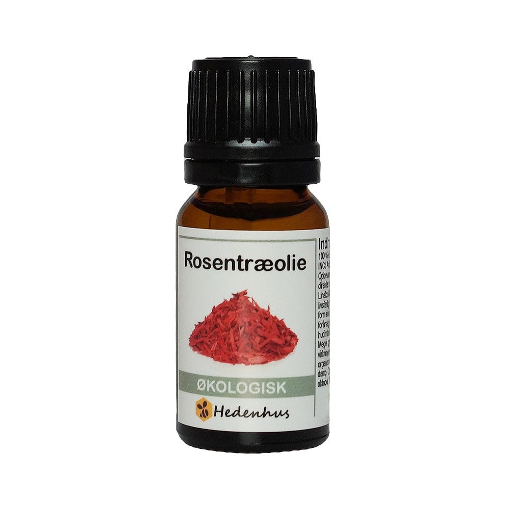 æterisk Rosentræolie økologisk 10 Ml Sød  Krydret Aroma  Til Hudpleje  Massage Og Aromaterapi Hedenhus