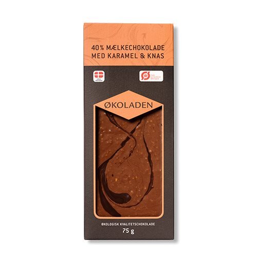 økoladen Chokolade Mælk Karamel Knas 75g