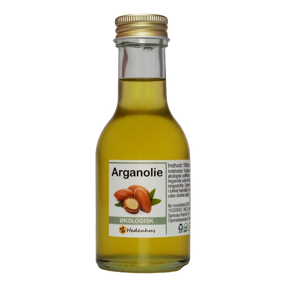 Arganolie økologisk 50 Ml Koldpresset Jomfru Ren Rig På Vitamin Og Essentielle Fedtsyrer Hedenhus Til Hud Og Hår