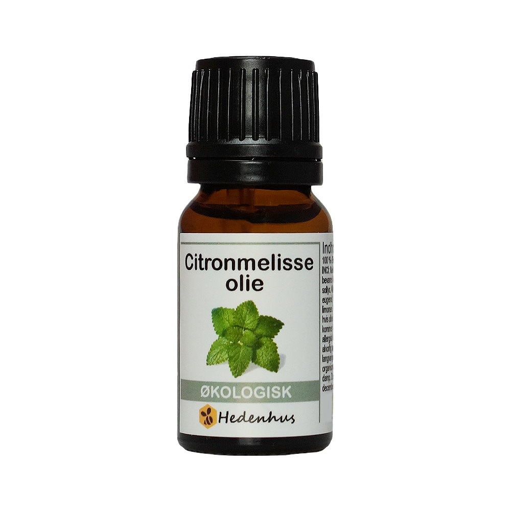 æterisk Olie økologisk Citronmelisse 10 Ml Hudpleje Aromaterapi Sød Citrusduft Hedenhus