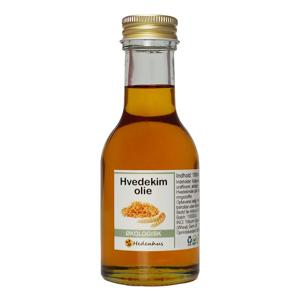 Hvedekimolie Koldpresset  Uraffineret  økologisk 30 Ml Rig På  -vitamin  Essentielle Fedtsyrer Hedenhus